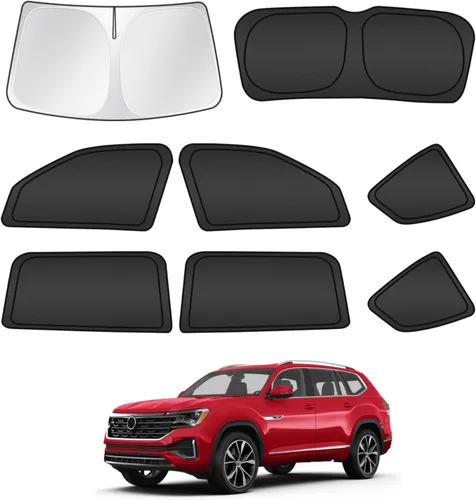 Miniatura 116 de T TGBROS Parasol para parabrisas para Honda Civic 2022-2025 2026, parasol grueso con bloqueo UV y opaca, para privacidad, plegables, 8 accesorios