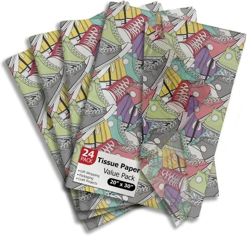 Miniatura 26 de Pro Supply Global Papel de seda impreso con hojas de otoño para bolsas de regalo o cajas y envoltura, papel de seda decorativo de otoño a granel
