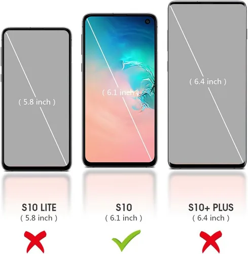 Miniatura 2 de Funda compatible con Galaxy S10, forro de tela de microfibra de silicona líquida, cubierta de cuerpo completo con protección de pantalla y cámara
