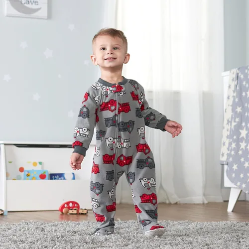 Miniatura 4 de Gerber Baby Boys' Toddler Loose Fit Flame Resistant Fleece Footed Pajamas 2-Pack
