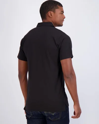 Miniatura 44 de Real Essentials Paquete de 3: Polo de manga corta de algodón para hombre, de secado rápido, transpirable, (disponible en tallas grandes y altas)
