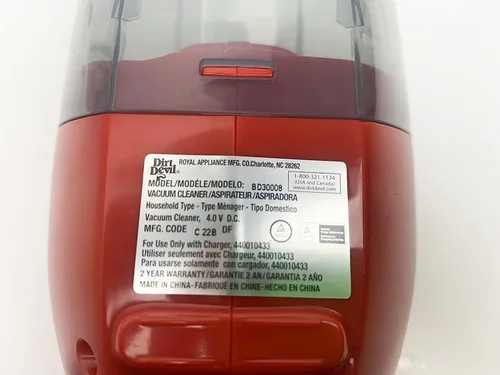 Miniatura 5 de Cargador de repuesto para aspiradora de mano inalámbrica Dirt Devil 4V Express, BD30008 BD30005 Parte # 440010433