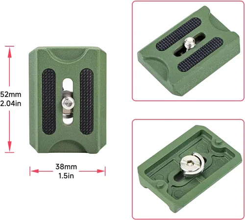 Miniatura 5 de AVELLA V1 - Trípode de cámara DSLR con cabezal de bola de 38MM, giro de 360 grados, diseño de ranura en U, para cámaras Canon Nikon Sony Olympus