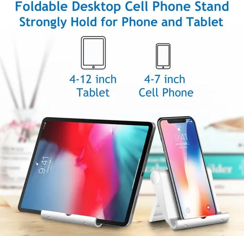 Miniatura 2 de Soporte para teléfono celular para escritorio, soporte plegable para teléfono celular, soporte para tablet para escritorio, soporte para teléfono