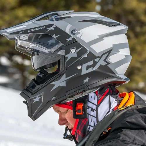 Miniatura 4 de Castle X CX200 Dual Sport - Casco eléctrico para nieve (negro mate, XS)