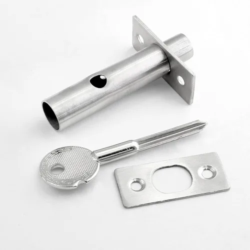 Miniatura 6 de Cerradura de mortaja de acero inoxidable con llave y tornillo para puerta de 3.14 pulgadas de longitud
