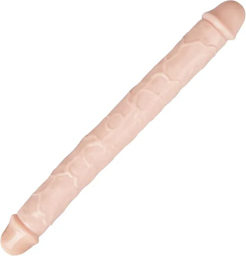Miniatura 7 de Consolador doble de cristal de 11.8 x 1.37 pulgadas, consolador largo anal realista, suave y flexible, con venas y glande para adultos, juguetes