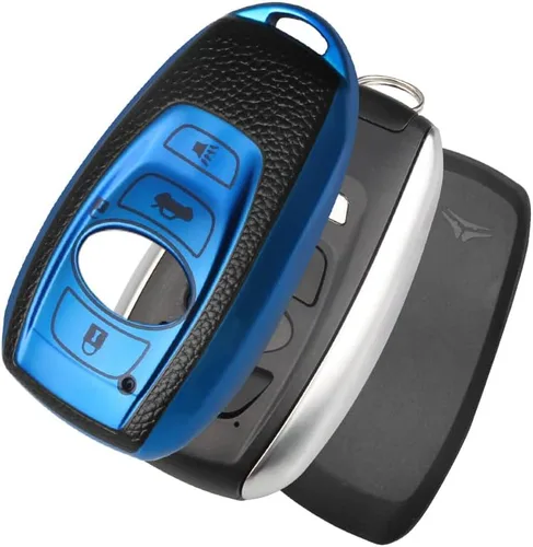 Miniatura 4 de QBUC Funda para llavero Subaru con llavero, funda para llavero de automóvil compatible con Subaru Crosstrek Forester Outback Ascent Impreza Legacy
