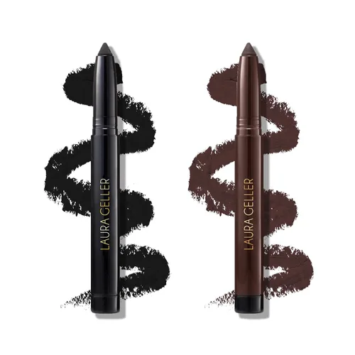 Miniatura 11 de LAURA GELLER NEW YORK Kajal Longwear Kohl Delineador de Ojos - Soft Black Kohl - Cafeína y vitamina E - Delineador suave y mezclable - Afilador 04