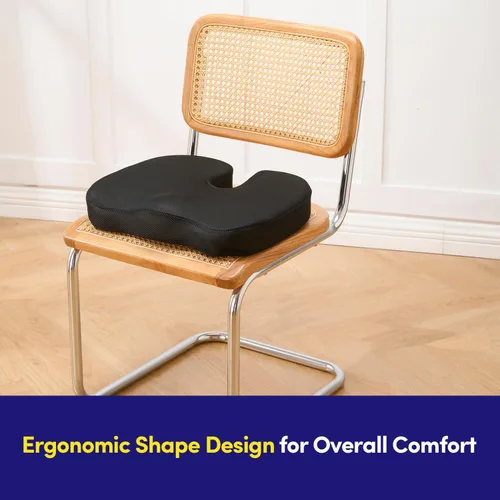 Miniatura 5 de Cojín de asiento para silla de oficina para sentarse durante mucho tiempo – Almohadilla ergonómica de espuma viscoelástica CertiPUR-US