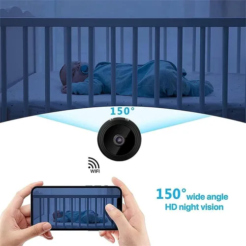 Miniatura 3 de Spy Focus Mini cámara de seguridad magnética paquete de 3 mini cámara de vigilancia WiFi inalámbrica pequeña cámara de seguridad para el hogar