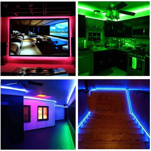 Miniatura 7 de asky Tira de luz LED DC de 5 V, luces USB que cambian de color, retroiluminación de TV RGB + control remoto (1.6 ft)