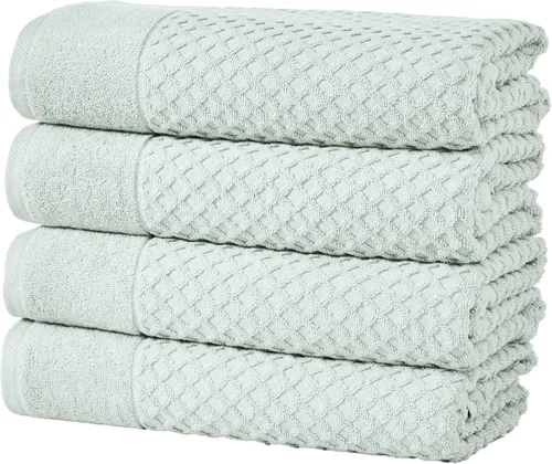 Miniatura 78 de Great Bay Home - Toallas de mano 100% algodón blanco, 6 toallas de baño suaves para manos, altamente absorbentes y de secado rápido, colección