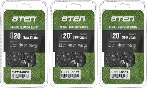 Miniatura 14 de 8TEN Cadena de motosierra semi cincel de 6 pulgadas .050 1/4 42 DL para Worx WG320 Black & Decker LLP120 (paquete de 3)