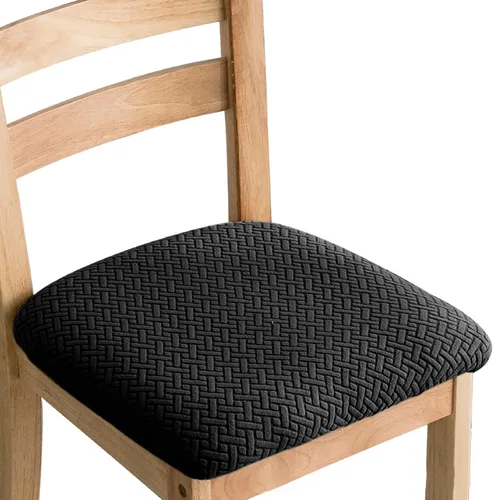 Miniatura 11 de Fundas elásticas para sillas de comedor, fundas protectoras extraíbles para sillas de cocina, fundas protectoras para comedor, hotel Gris y verde