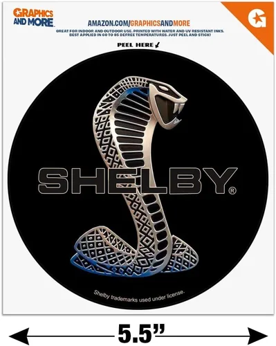 Miniatura 6 de Shelby Cobra Logo Automotive Car Window Locker Circle Bumper Sticker