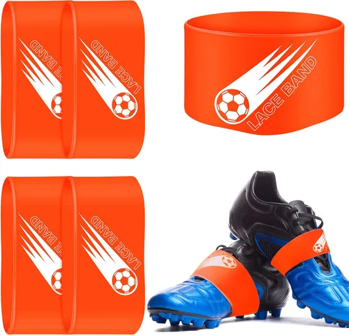 Miniatura 15 de Patelai 4 piezas de cubierta de cordón para tacos de fútbol, banda de zapato de fútbol, cubierta de zapato de fútbol, bandas de taco de fútbol