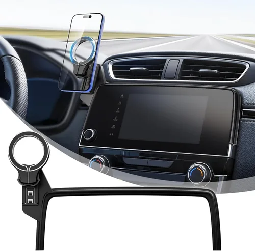 Miniatura 10 de pop-tech Soporte de teléfono de coche para Honda CR-V HR-V 2023 2024 2025 2026: para soporte magnético MagSafe de teléfono celular para accesorios