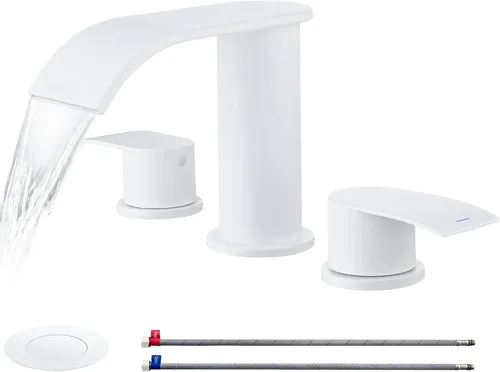 Miniatura 20 de Ultimate Unicorn Grifo de Baño para Lavabo Dorado Cepillado, Grifo de Lavabo de Baño de 4 Pulgadas para 3 o 2 Agujeros, Grifos de Cascada de 2 Oro