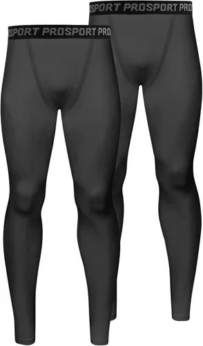 Miniatura 7 de Pantalones de compresión para hombre, mallas de compresión de una pierna para baloncesto, capri 3/4, leggings atléticos, capa base de secado fresco