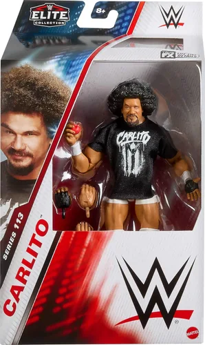 Miniatura 2 de Mattel WWE Elite - Figura de acción y accesorios, serie #113 de 6 pulgadas, coleccionable de 6 pulgadas, John Carlito coleccionable con 25 puntos