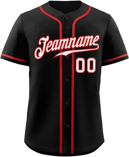 Miniatura 7 de Camisetas de béisbol personalizadas para hombres, mujeres, niños, camisetas con botones, personalizadas, número de nombre impreso o cosido