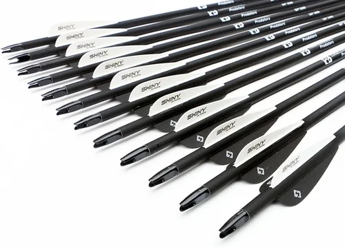 Miniatura 6 de TIGER ARCHERY - Flecha de carbono de 30 pulgadas con puntas extraíbles para arco compuesto y recurvo (paquete de 12 unidades)