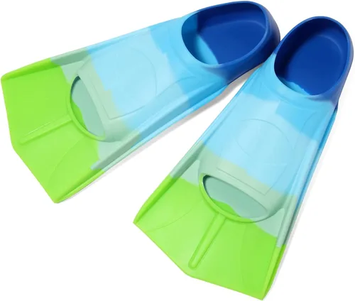 Miniatura 41 de Aletas de natación para niños, aletas cortas para niños y jóvenes, aletas de natación para entrenamiento de natación para niños, niñas, niños