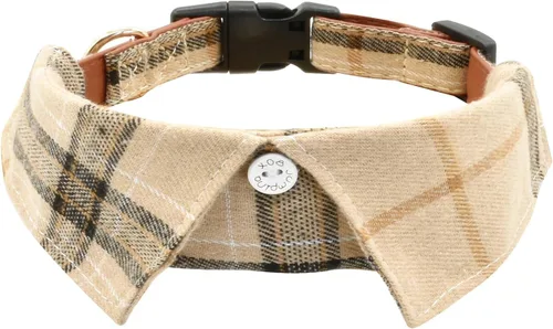 Miniatura 12 de Collar de algodón para perro con corbatín, cómodo y ajustable con bonito diseño de solapa, para mascotas pequeñas, medianas y grandes