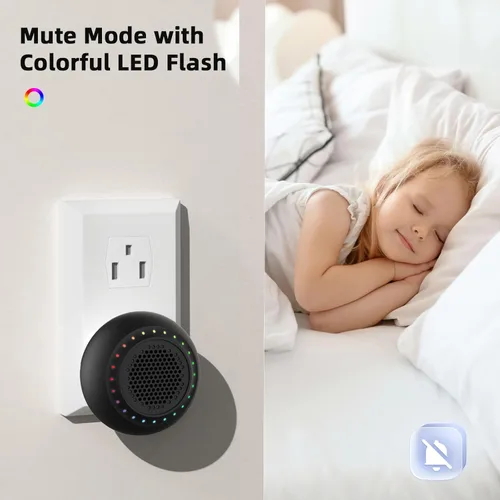 Miniatura 6 de Campanas de puerta inalámbricas para hogares, kits de timbre con 1 transmisor, 1 receptor, funcionamiento impermeable a un rango de 1000 pies, 48