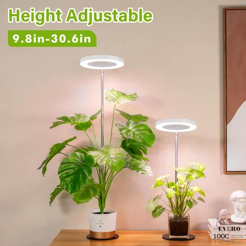 Miniatura 2 de LORDEM Luz de crecimiento, luz LED para plantas de interior, lámpara de crecimiento de escritorio de espectro completo con temporizador automático
