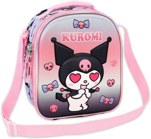 Miniatura 2 de Kuromi Lunch Box for Girls Set - Bundle with Sanrio Lunch Bag Plus Stickers, Water Bottle, More Kuromi Lunchbox School Supplies for Kids