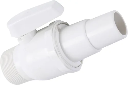 TonGass Válvula de bola económica de 2 vías MIP x 1.5" - 1.25" Compatible con filtro de piscina Hayward PN. SP0729 - Válvula no corrosiva de