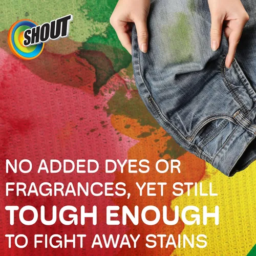 Miniatura 4 de Shout - Quitamanchas en aerosol para ropa con fórmula de enzima activa, sin fragancia, lejía ni colorantes, elimina manchas diarias incluyendo