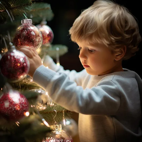 Miniatura 4 de AMS Adornos de bola de Navidad transparentes de 24 quilates, 2.36 pulgadas/2.362 in, juego de bolas de Navidad colgantes inastillables para árbol