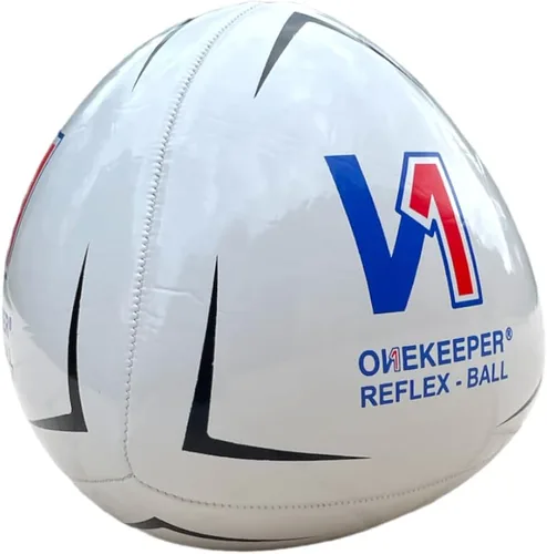 Miniatura 6 de ONEKEEPER Pelota de reflejo y reacción para fútbol - Blanco, naranja, azul, rosa y amarillo fluo, entrenamiento de agilidad y coordinación