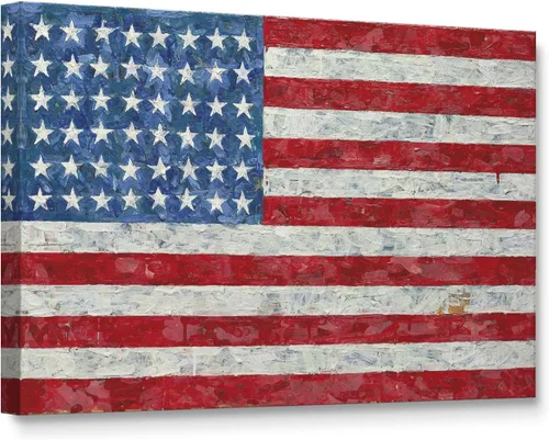 Niwo ART - Bandera, serie de pinturas más famosas del mundo, lienzo para pared, decoración del hogar, envoltura de galería, estirado, enmarcado