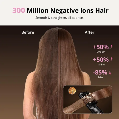 Miniatura 4 de Air Styler, secador de pelo de secado rápido y herramienta de peinado para rizar, moldeador de aire caliente sin daños por calor, envoltura de aire