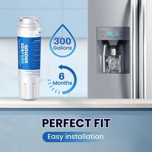 Miniatura 7 de GOLDEN ICEPURE RWF0900A Reemplazo para MAYTAG UKF8001, filtro Whirlpool 4 EveryDrop EDR4RXD1, filtro EveryDrop 4, Whirlpool 4396395, UKF8001AXX-200