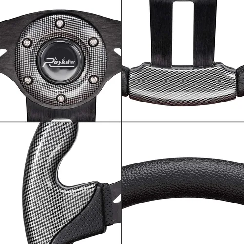 Miniatura 3 de Roykaw Volante universal para carrito de golf compatible con EZGO RXV TXT, Club Car DS Precedent Tempo, Yamaha G29 Drive Drive 2, diseño universal
