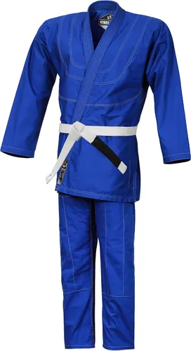 Miniatura 3 de Edición de verano Uniforme de kimono BJJ ultraligero Peso ligero 100% algodón (cinturón blanco incluido)