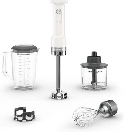 Miniatura 8 de KitchenAid Batidora de mano inalámbrica Go con accesorios: la batería se vende por separado, KHBRV05, negro mate