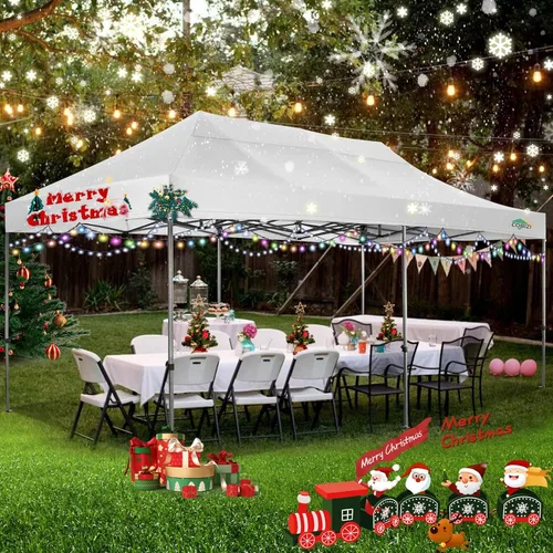 Miniatura 72 de COBIZI Tienda de campaña desplegable de 6.6 x 6.6 pies, toldo resistente, fácil de instalar, impermeable, para exteriores, fiestas, playa, jardín