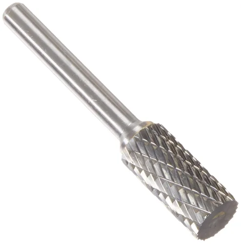 Miniatura 49 de Drill America SA-1 Rebaba de carburo/lima giratoria cilíndrica de doble corte para amoladora de troquel de 1/4" de diámetro x 5/8" de longitud