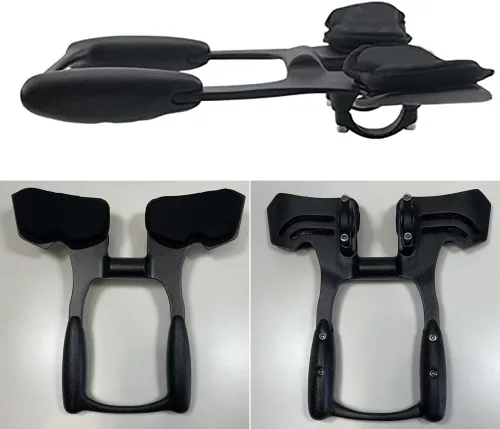 Miniatura 11 de TT Bars Carbon Bike Areo Bars Manillar RXL SL Bullhorn Handlebars Carbon Aero Bars Aero Manillar Negro 3K Brillante 31.8X340mm Triatlón Aero Barras