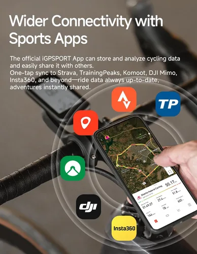 Miniatura 7 de iGPSPORT BSC100MAX GPS Bike Computer, 3 '' Pantalla Auto Start/Stop Custom Data 40H Impermeable Bicicletas Computadora Inalámbrica