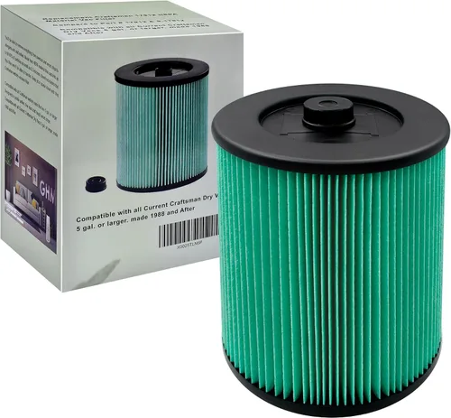 Miniatura 5 de Filtro de repuesto para aspiradora 97457 VF6000 compatible con Ridgid Shop Vac de 5-20 galones para aspiradoras húmedas/secas WD5500 WD0671 WD6425