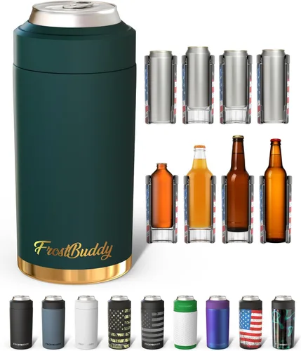 Miniatura 29 de Frost Buddy Universal Can Cooler - Fits all - Stainless Steel Can Cooler for 12 oz & 16 oz Regular or Slim Cans & Bottles - Stainless Steel