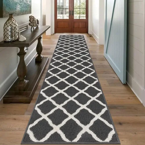 Miniatura 45 de SHACOS Alfombra de pasillo lavable de 2 x 8 pies, con parte trasera de goma antideslizante, resistente a las manchas, alfombra de cocina