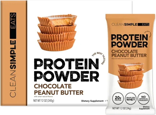 Miniatura 18 de Clean Simple Eats Proteína de suero en polvo de leche, sabor a vainilla simplemente naturalmente endulzada, 100% proteína alimentada con pasto
